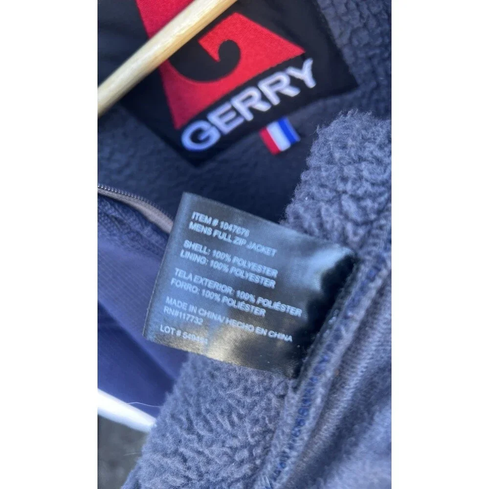 Gerry Basecamp Fleece Sherpa Lined Rib Knit Waffle Heavy Jacket Mens XL 1047676